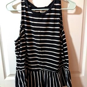 Old navy striped peplum top